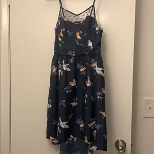 Blue bird dress